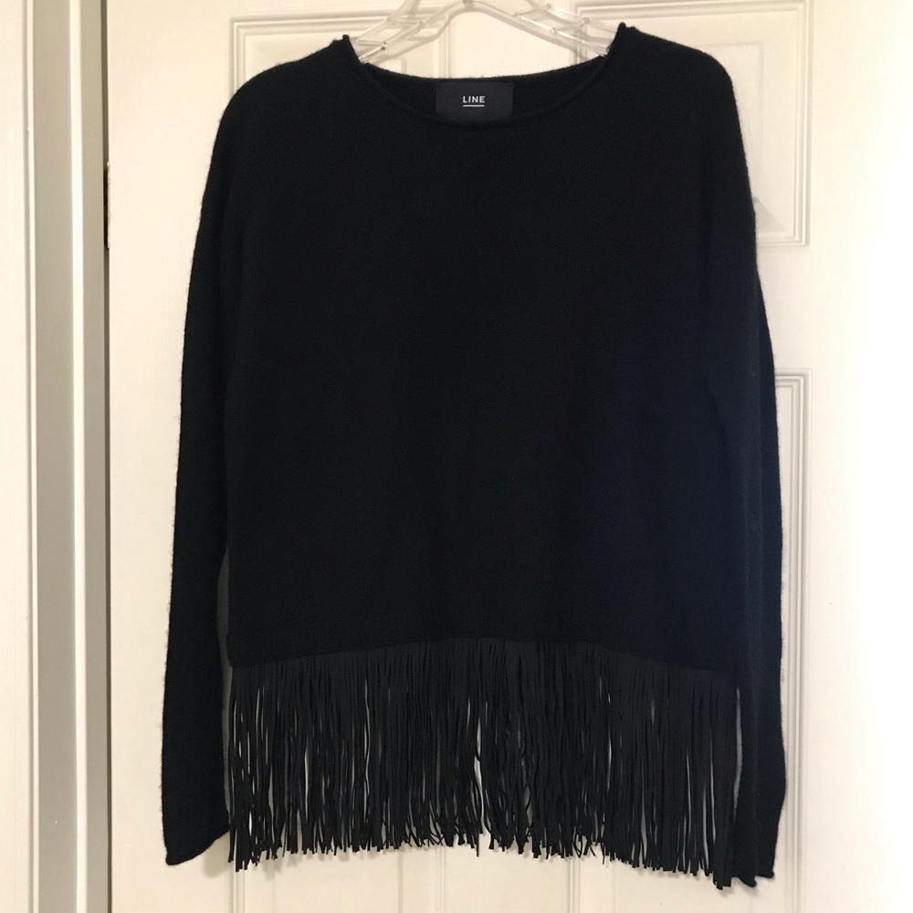 Line the Label fringe knit sweater